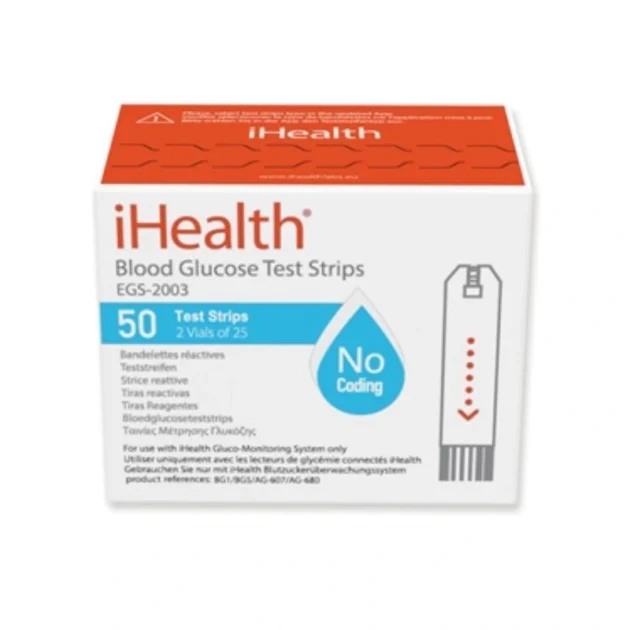 Strisce Glucosio Per Glucometri Ihealth 50pz